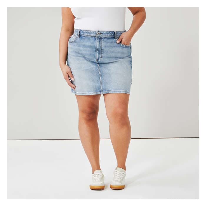 Women+ Denim Mini Skirt